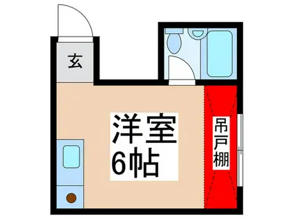 東京メトロ東西線 葛西駅 徒歩13分 2階建 築34年(ワンルーム/2階)の間取り写真