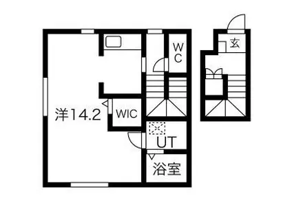 すみれハウス(ワンルーム/2階)の間取り写真