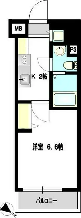 ラ・エテルノ横浜関内 8階階 間取り