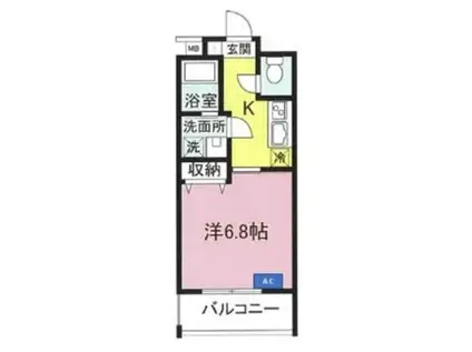 サクラコーポレートハウス(1K/3階)の間取り写真