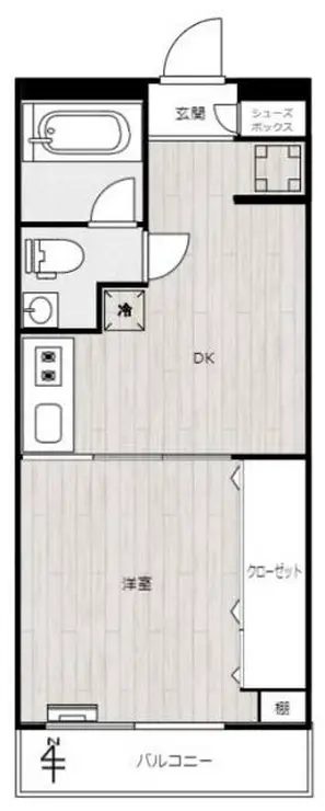 コーポラス華苑 4階階 間取り