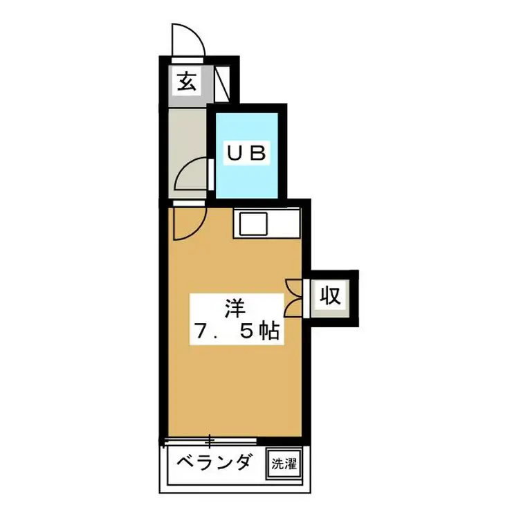 サンゼル田柄3 1階階 間取り