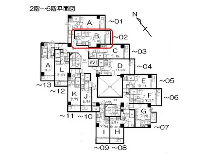 ベルトピア金沢アルシュ(ワンルーム/2階)の間取り写真