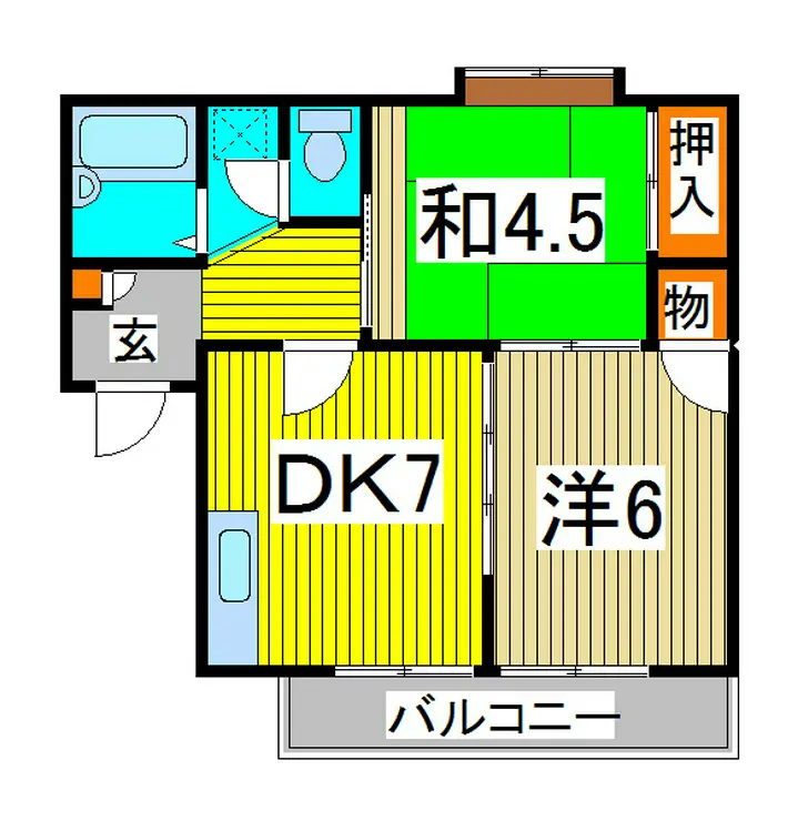 アーバンハイツA 1階階 間取り