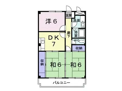サンマリッチ(3DK/3階)の間取り写真