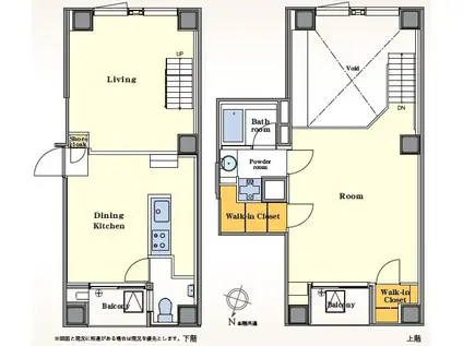 グラックス市ヶ谷一口坂(1LDK/5階)の間取り写真