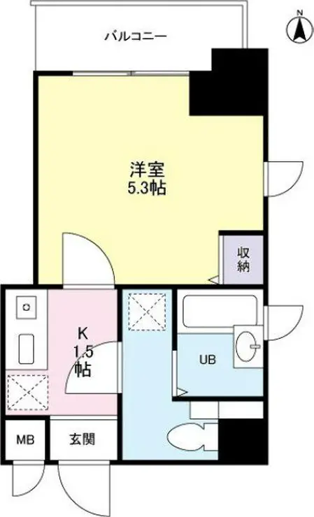 グランビュー御茶ノ水 2階階 間取り