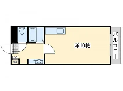 サンシティ小石(ワンルーム/3階)の間取り写真