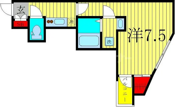 プレール・ドゥーク東京EAST 8階階 間取り