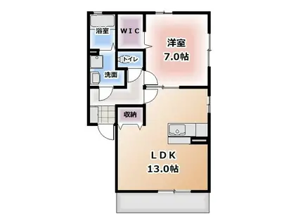 ネオステージII(1LDK/1階)の間取り写真