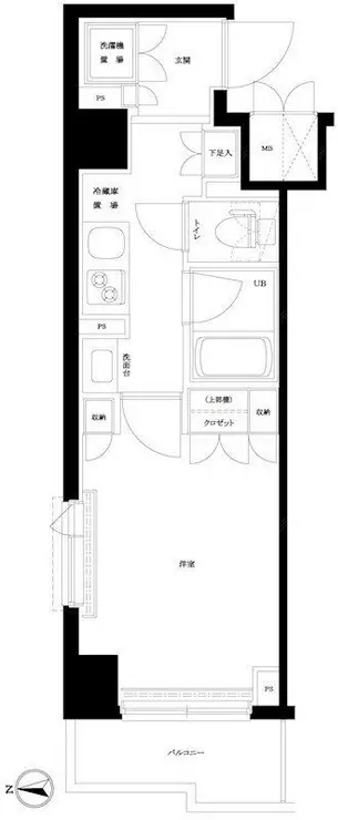 ルーブル川崎上平間 6階階 間取り