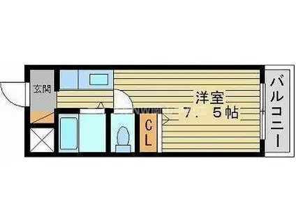 プレアール大供(ワンルーム/5階)の間取り写真