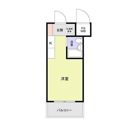 PLENDY鷺沼(ワンルーム/3階)の間取り写真