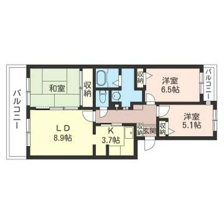 Jパレス三鷹 1階階 間取り