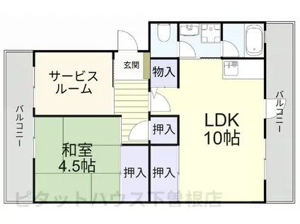 オアシス中曽根(1SLDK/5階)の間取り写真
