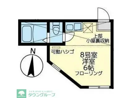 ユナイト追浜ジョルジャ・メローニ(ワンルーム/1階)の間取り写真