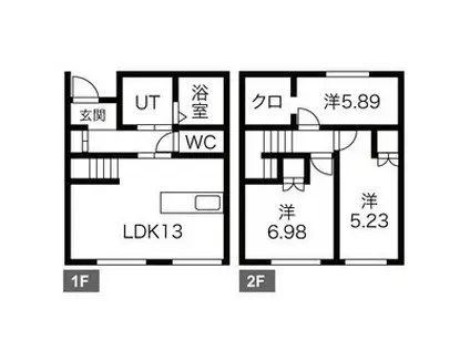 アーバンライフ(3LDK/1階)の間取り写真
