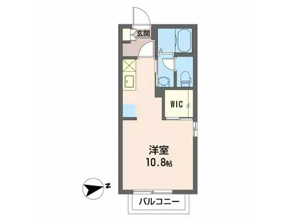 メゾン平正(ワンルーム/1階)の間取り写真