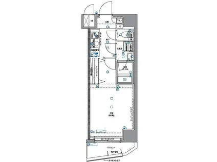 パティーナ武蔵関(1K/6階)の間取り写真