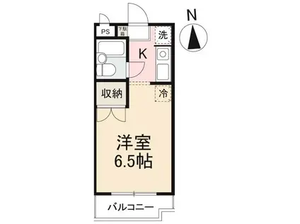 グランドハイツ(1K/1階)の間取り写真