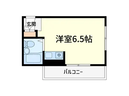 TS SQUARE 明田町(ワンルーム/1階)の間取り写真