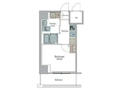 エルプレイス堺(1K/7階)の間取り写真