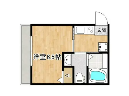 BEST STAGE 富士見(1K/2階)の間取り写真