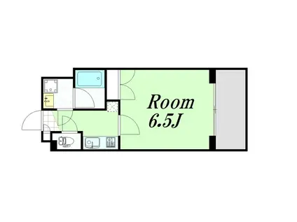 PRIMAVERA NAKANOSHIMA(1K/9階)の間取り写真