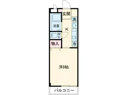 エスポワール生和(1K/3階)の間取り写真