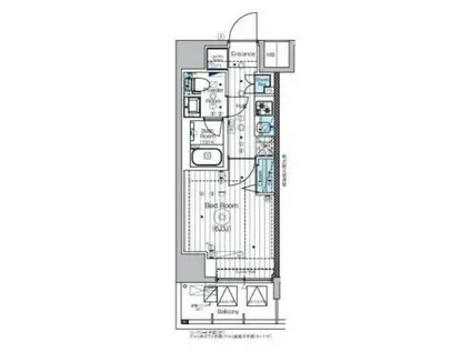 MAXIV横濱吉野町TRE(1K/2階)の間取り写真