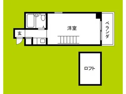 珈琲会館(1K/4階)の間取り写真