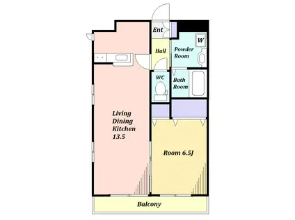 メゾンルヴェール(1LDK/2階)の間取り写真