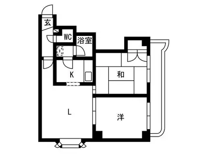 テラスハウス南郷21(2LDK/2階)の間取り写真