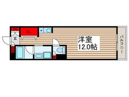 ドリーミー静(ワンルーム/3階)の間取り写真