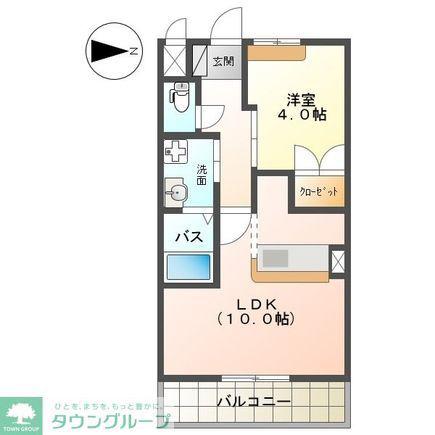 レグルス(1LDK/2階)の間取り写真