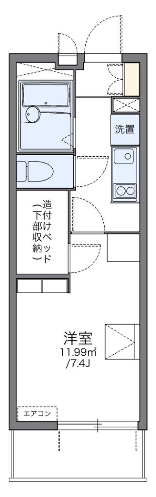 レオパレスのぞみ(1K/2階)の間取り写真