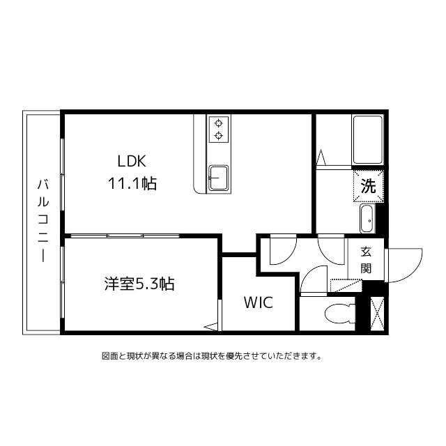 KORAT(1LDK/1階)の間取り写真