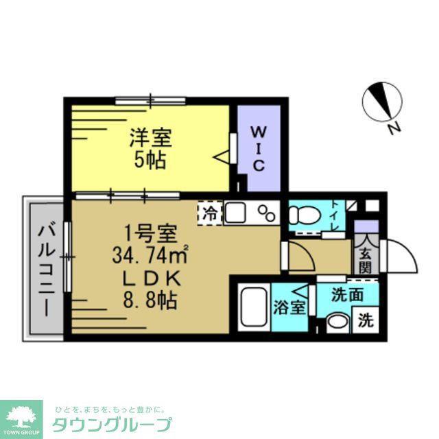 ASJ南流山(1LDK/3階)の間取り写真