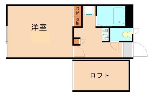 レオパレスアリエス(1K/2階)の間取り写真