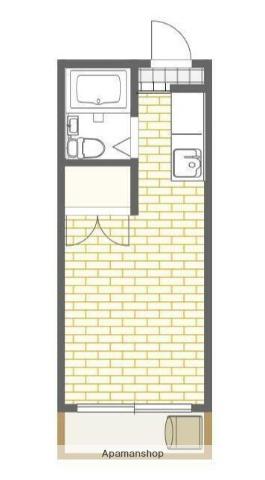 相原マンション(ワンルーム/2階)の間取り写真