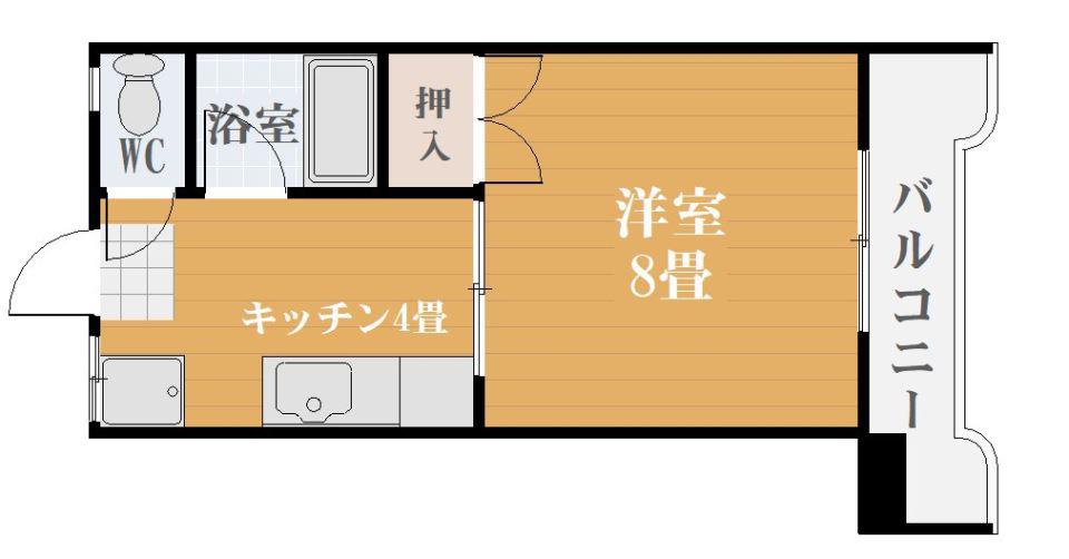 第2坂口ビル(1K/2階)の間取り写真