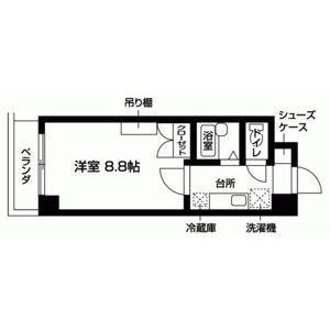 ラヴィニア北村II(1K/5階)の間取り写真
