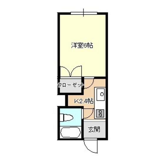 UEDA BASE(1K/1階)の間取り写真