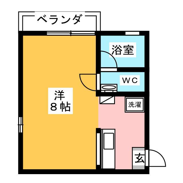シエラ・フレスカ(ワンルーム/1階)の間取り写真