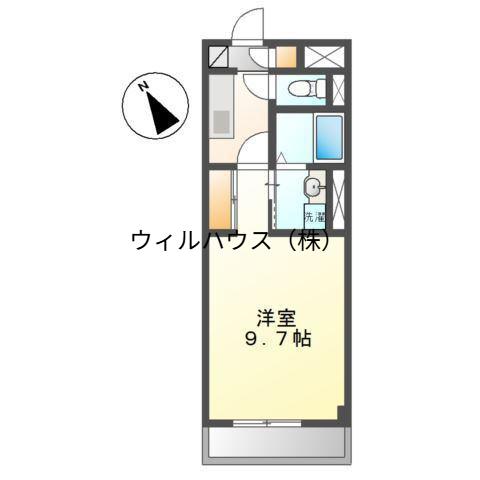 エクセレンス(1K/2階)の間取り写真