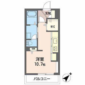 グランエクラージュ(ワンルーム/2階)の間取り写真