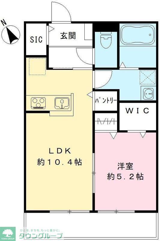 サンハイム(1LDK/3階)の間取り写真