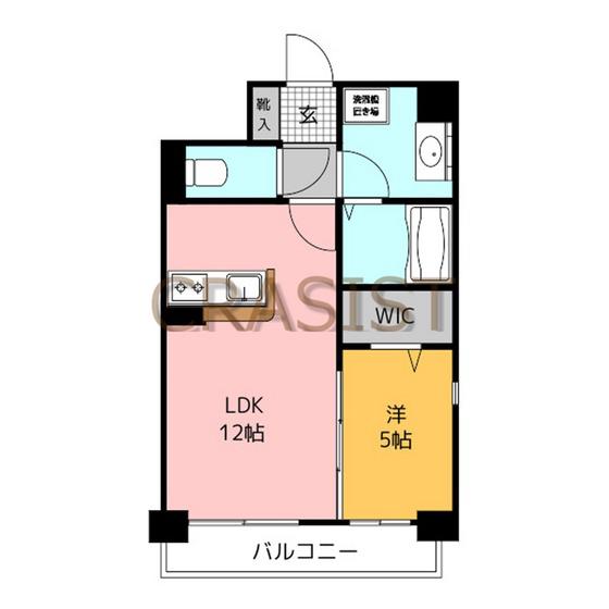 MONT LIVRE 東比恵(1LDK/3階)の間取り写真