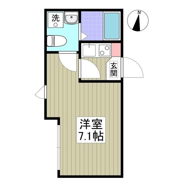 REJOEL(1K/2階)の間取り写真