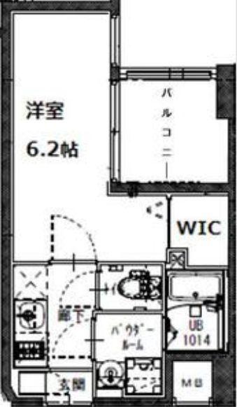 JMFレジデンス海老江(1K/3階)の間取り写真